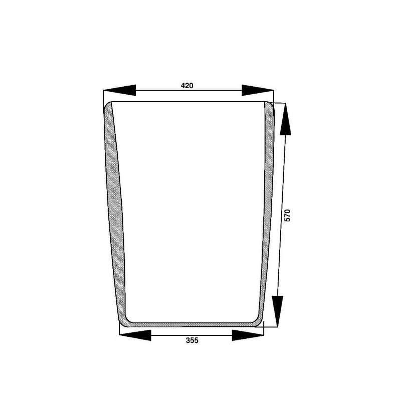 Windscreen lower - 1340196C1