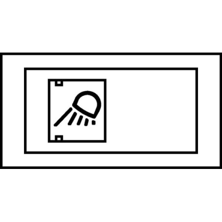 Rocker switch, 0-I, off-on, 4-pin, Work light - 13380000