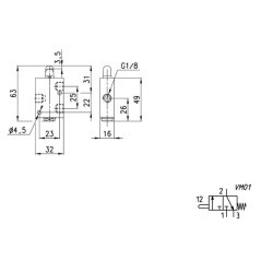 Valve 3/2-way - 138945