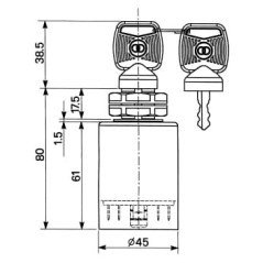 14307000 Cobo, Ignition switches 