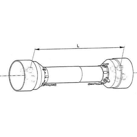 Safety guard complete T20 2200mm - 142220220