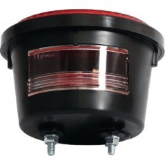 Lampa tylna zespolona, lewa, okrągła, średnica 132 mm pomarańczowa/czerwona, przykręcana Waś - 1400681100