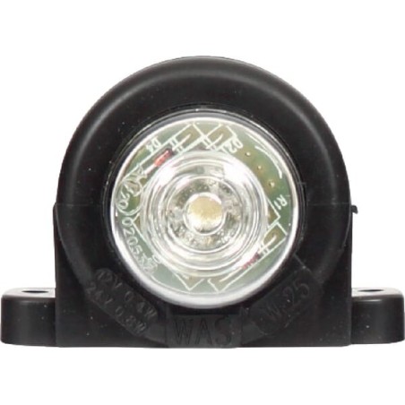 Lampa obrysowa LED, okrągła, 12/24V biała, przykręcana Waś - 1400690600