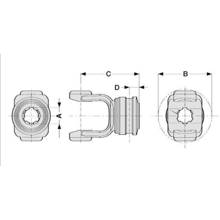 Gabel 1 3/8 Z6 - 141024430