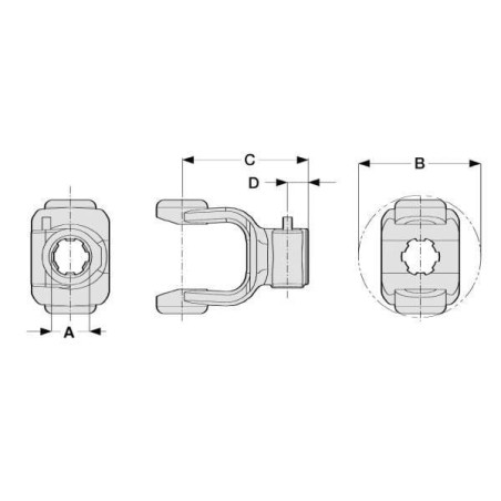 Gabel 1 3/8 Z6 - 141026001