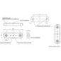 Lampa obrysowa LED, prostokątna, 12/24V pomarańczowa, przykręcana 3 LED Waś - 1400300708
