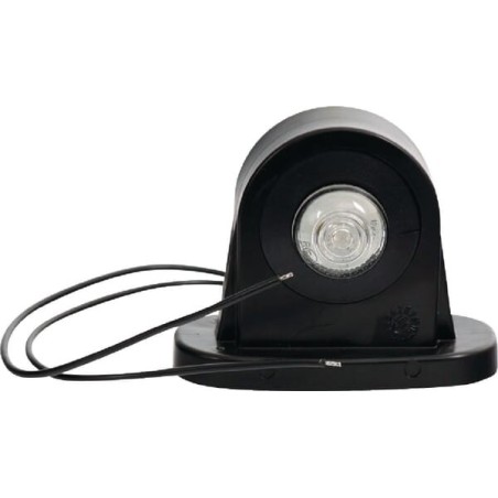 Lampa obrysowa LED, prawa, 12/24V czerwona/przezroczysta, przykręcana Waś - 1400300040