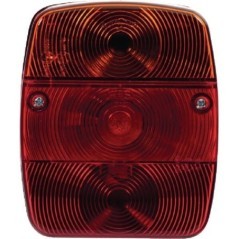 Lampa tylna zespolona, kwadratowa, 12/24V pomarańczowa/czerwona, przykręcana Waś - 1400680100