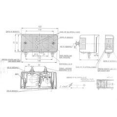 Lampa kierunkowskazu i pozycyjna, żarówkowa, lewa przednia 12/24V przykręcana 150x77 mm Waś - 1400691100