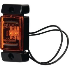 Lampa obrysowa LED, prostokątna, 12/24V pomarańczowa, przykręcana Waś - 1400690840