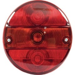 Lampa tylna zespolona, lewa, okrągła średnica 142 mm 12/24V przykręcana Waś - 1400681200