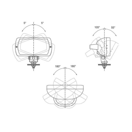 Lampa robocza prostokątna - 1400630021N