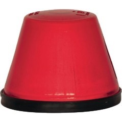 Lampa obrysowa okrągła, 12/24V czerwona, przykręcana Waś - 1400690110