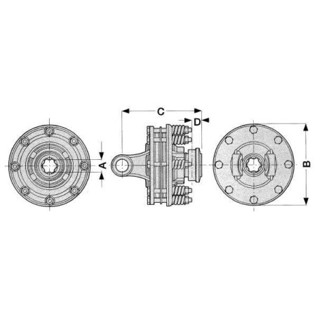 Friction overrunning clutch RF6 - 146354001