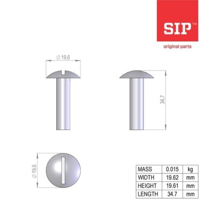 Screw M8x30 A2nf e 27-128 /din 603 - 150803404