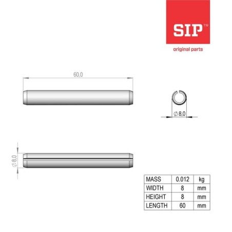 Spannstift 10x50 DACROMET /ISO 8752 - 150428905