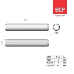 Spannstift, 8x50 - 150398509