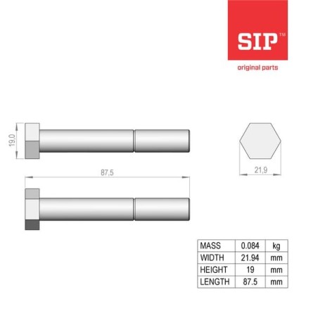 Schraube, M12x80 - 150196102