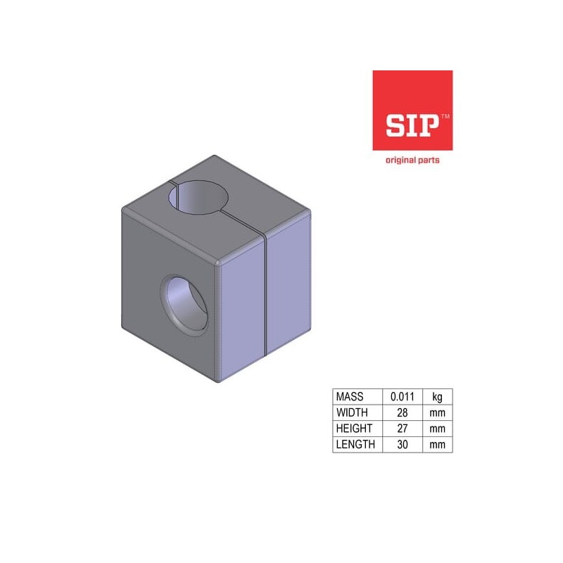 Pipe holder plastic 112 PPH 12mm - 150726600 Pipe holder plastic 112 PPH 12mm - 150726600