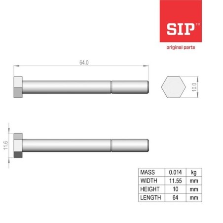 Screw M 6x60 - 10.9 /ISO 4014 - 150662802