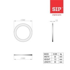 Washer set 25.2 / 33 - 151012905