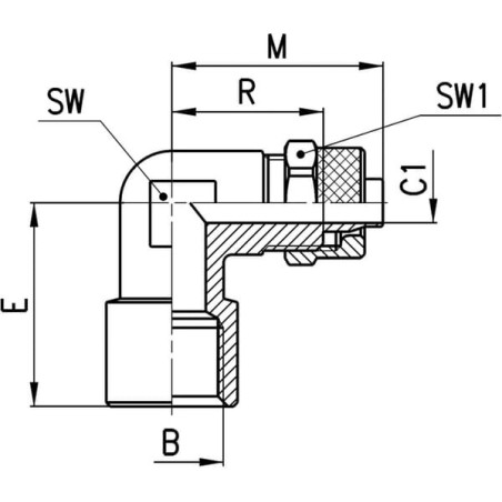 L-push-on fitting - 14936418