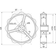 Cambridge ring smooth 428mm - 15118