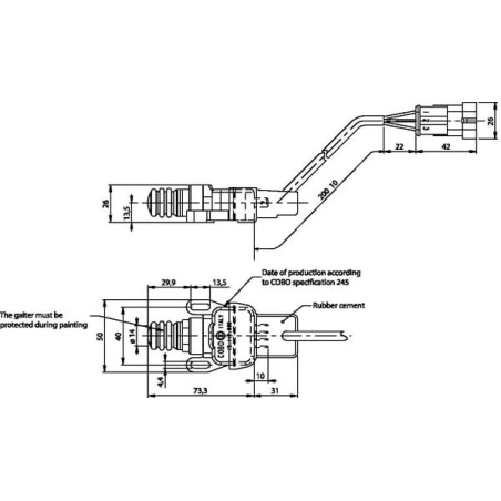 Contact switch PTO / lift - 15133000