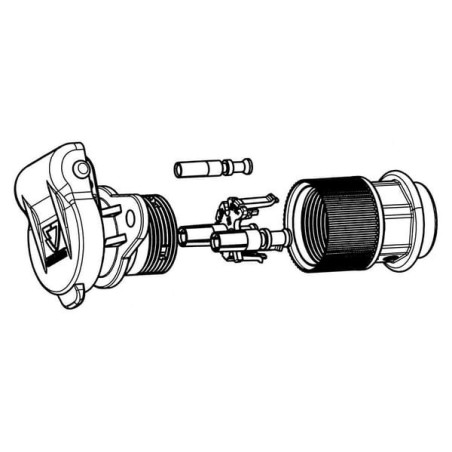 Socket 3 pin 6-24V 32A - 151288JAE