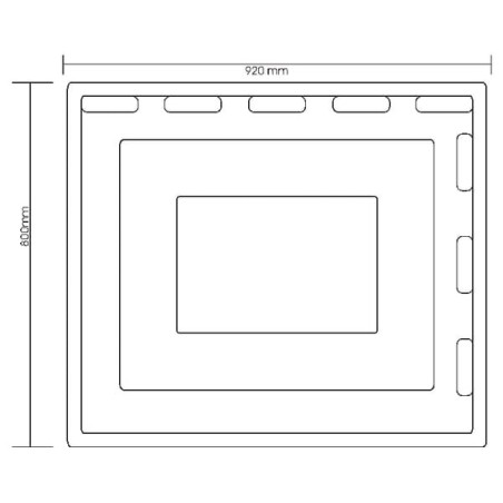 Sorting panel 92 x 80 cm - 1581126007