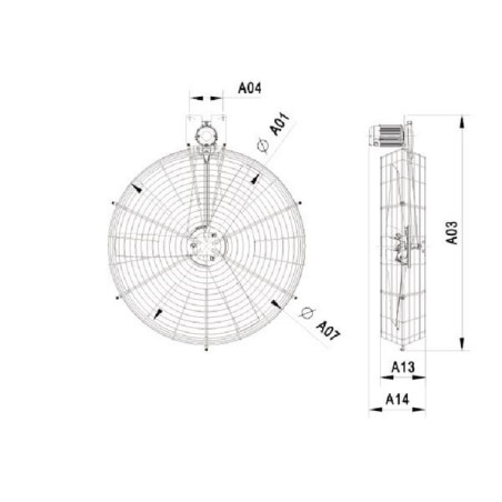 Korbventilator Multifan, średnica 130 cm - 1616032023
