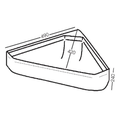 Ecktränke grün, 21 l - 1620100214