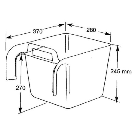 Trough for hanging 11 l - 1620100200