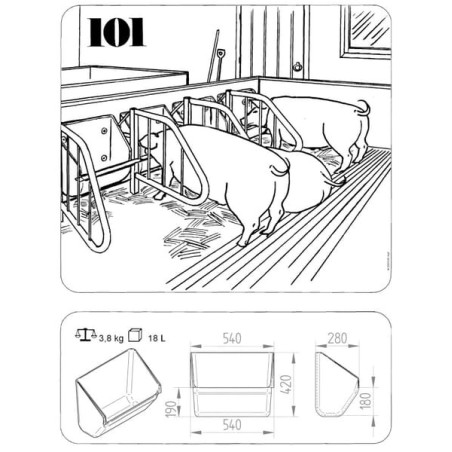Futterspender 18 l - 1620100206