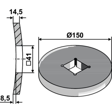 Welding ring for 36x36 and 40 - 17100074G