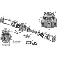 Flange diameter 154 inner - 17100414B