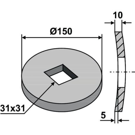 Compensation washer - 17100008