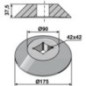 Stop plate - outer for 40x40 - 17100519 Stop plate - outer for 40x40 - 17100519