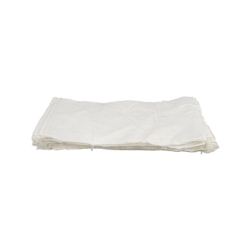 Grain sacks, white 25kg, 50pcs - 1709025005