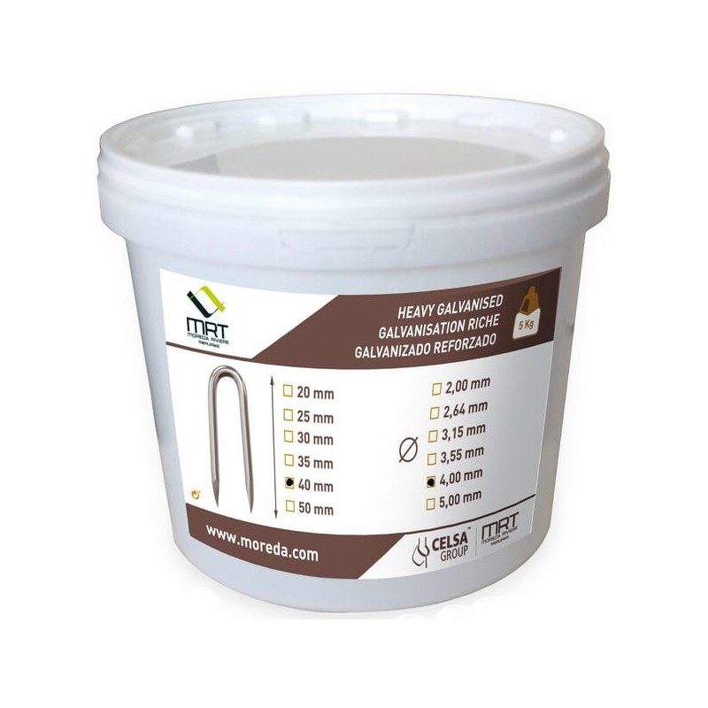Plain Staples 4.00x40 5kg - 17069778 Plain Staples 4.00x40 5kg - 17069778