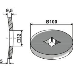 Welding ring for 28x28 and 30 - 17100071G