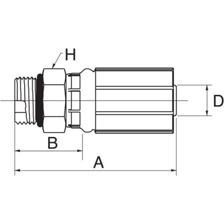 Insert DN25-1 inch5/16 SAE - 16G16MB