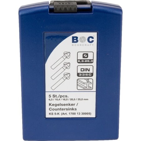 Countersinking kit 5 Piece 6.3-25 - 17001330005