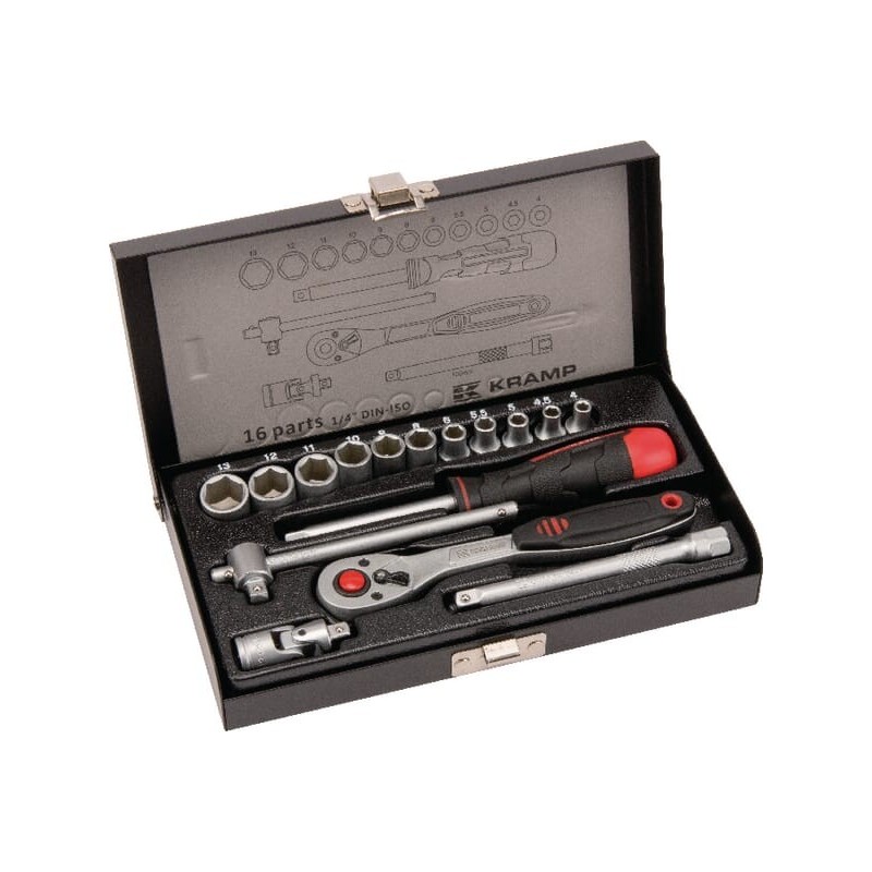 Socket set 1/4 inch 16-pieces - 1804922016KR Socket set 1/4 inch 16-pieces - 1804922016KR