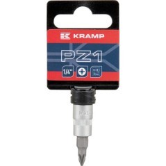 Nasadka wkrętak krzyżowy 1/4 cali, PZ 1 - 18060064101KR