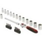 Socket set mini 1/4 inch 23pcs - 1804922023KR