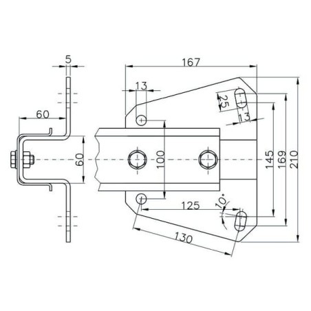 Ball coupling 1500kg V type - 1733856
