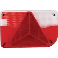 Light lens, red/transparent, rectangular rear/right Jokon - 190070120