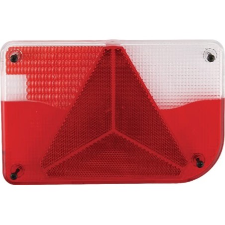 Light lens, red/transparent, rectangular rear/right Jokon - 190070120