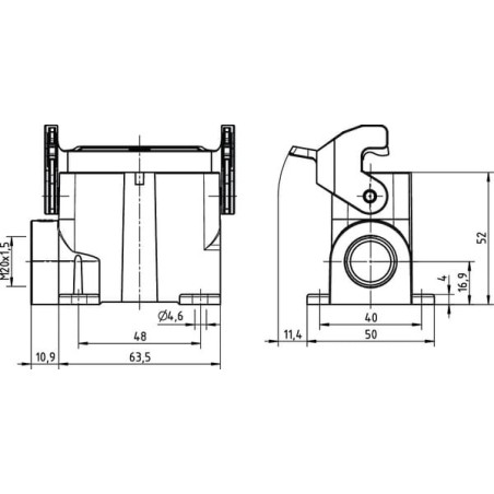 Obudowa cokołu 10A 2M20 - 19200100290